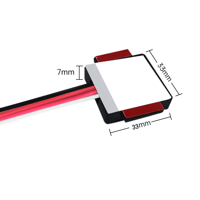 LED mirror touch switch with blue and white light control