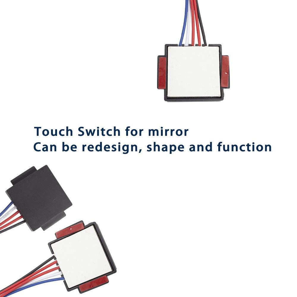 Dual LED mirror light touch dimmer switch module